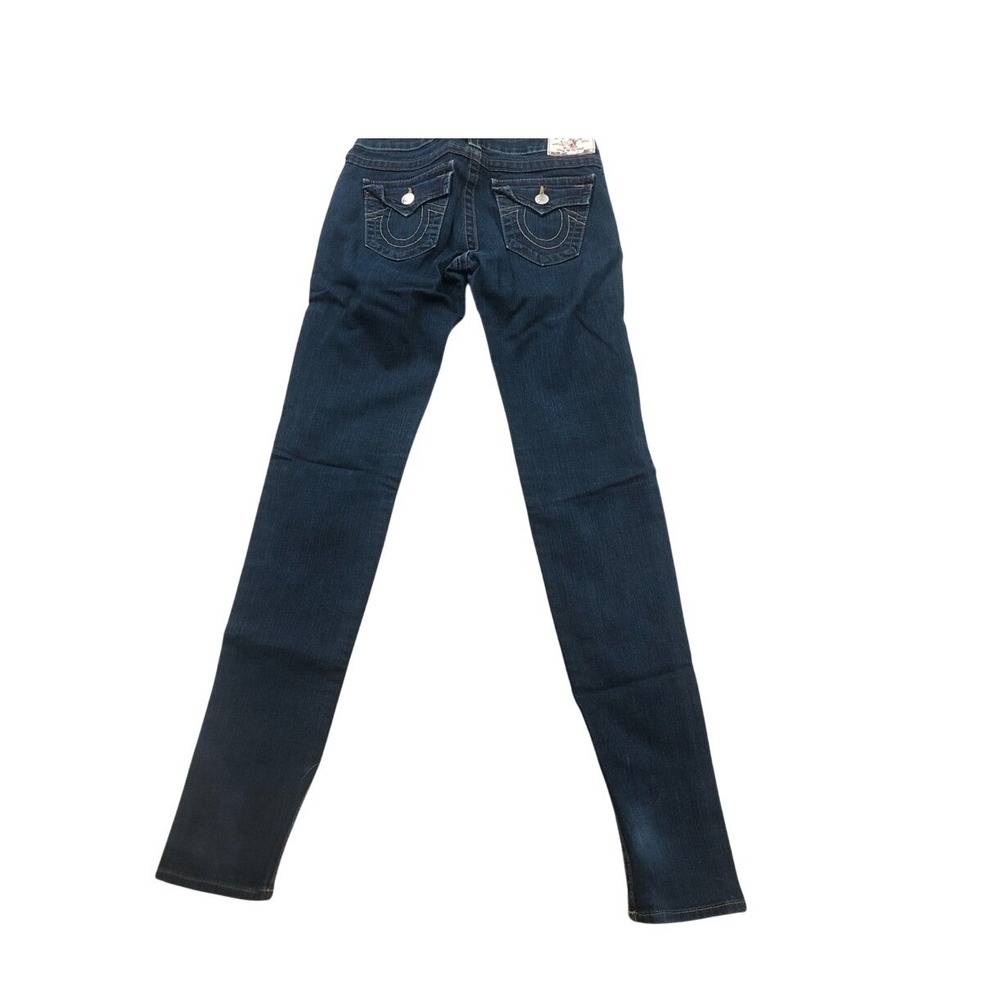 TRUE RELIGION Julie Jeans Sz 26 Dark Wash Style 10-599‎ Straight Leg Stretch USA